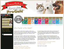 Tablet Screenshot of franksprogold.com